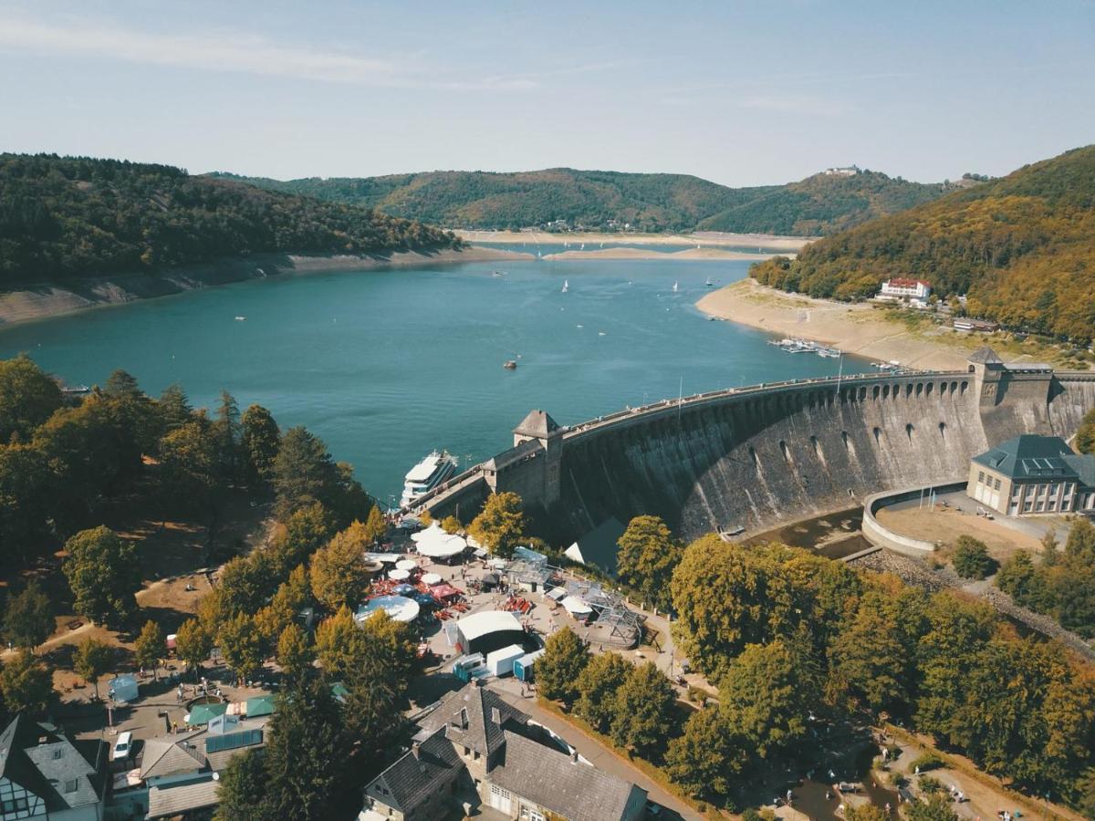Ferienhaus Schoene Aussicht Ferienwohnung Blau Hemfurth-Edersee Dış mekan fotoğraf